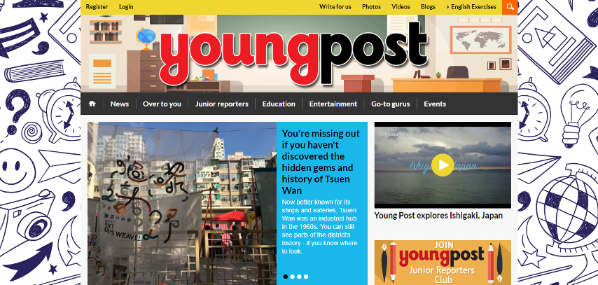 South China Morning Post - Young Post - Web Design Hk