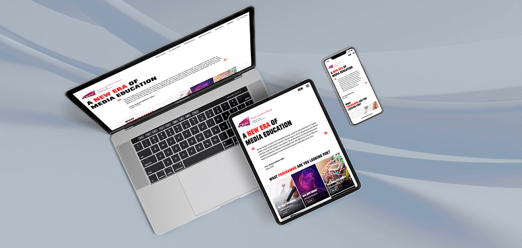 CityU School of Creative Media Website Revamp - Web Design HK