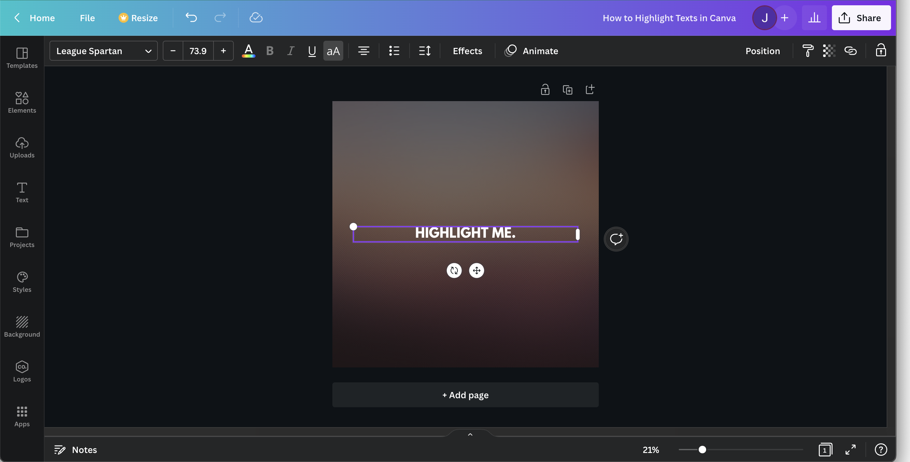 How to highlight in Canva - Both Simply & Creatively | Xenyo